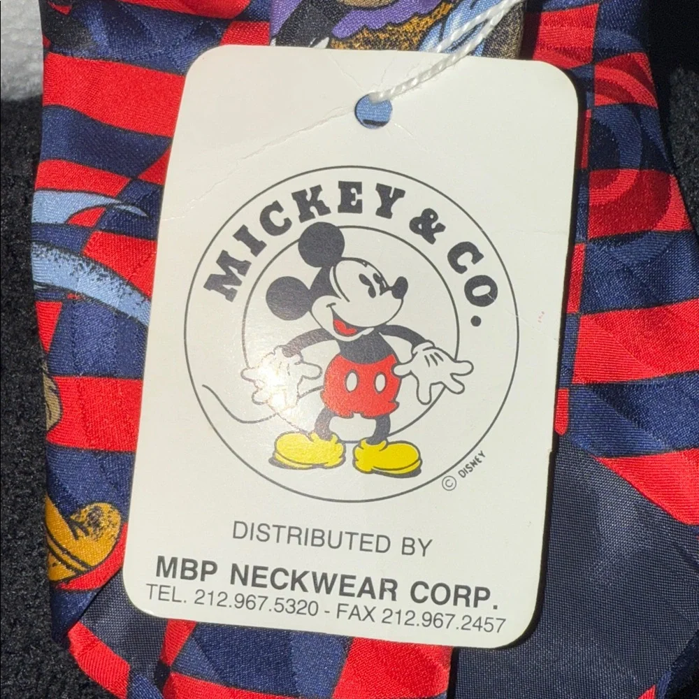 NWT VTG HAPPY BIRTHDAY GOOFY‎ Disney Mickey & Co Atlas Design All Silk Mens Tie